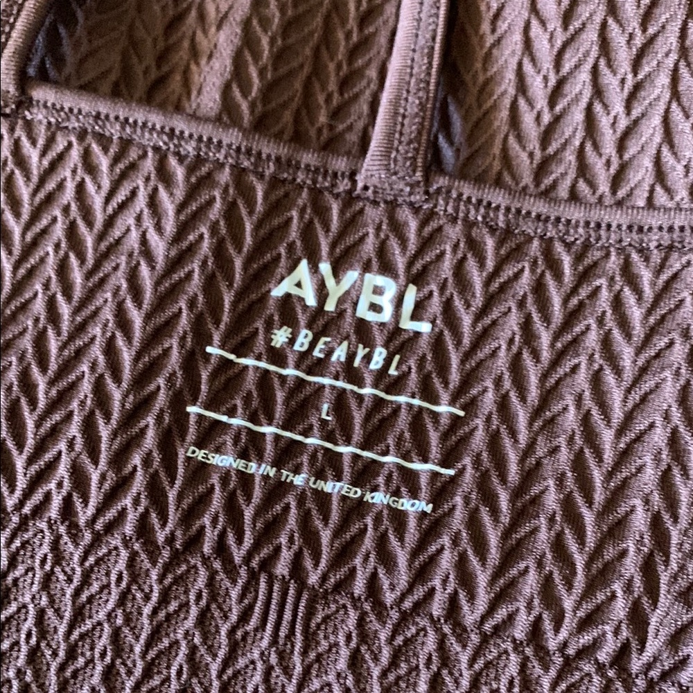 AYBL Brown Ribbed Sports Bra Intimates - Picture 3 of 4